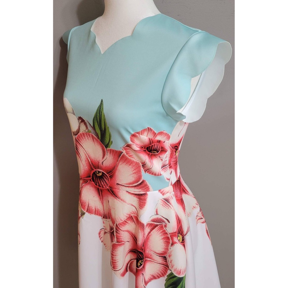 TED BAKER Fit & Flare Floral Dress - Picture 5 of 8